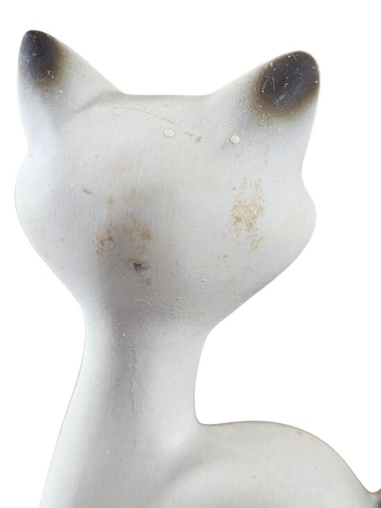 VTG Roseland CALIF U.S.A SPARKLER Siamese Cat Blue Rhinestone Eyes Read - Picture 7 of 10